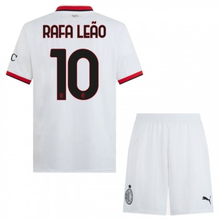 Fotbalový Komplet AC Milán Rafael Leao 10 Dětské Venkovní 2024-25 Krátký Rukáv (+ trenýrky)